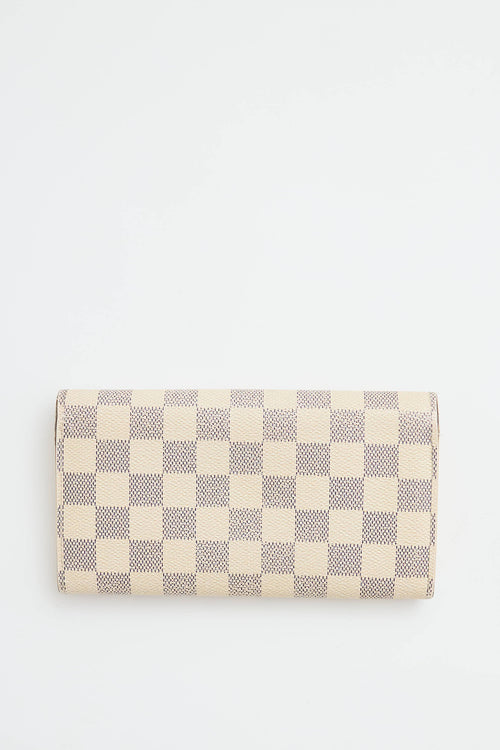 Louis Vuitton 2014 Damier Azur Sarah Wallet
