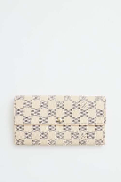 Louis Vuitton 2012 Damier Azur Sarah Wallet