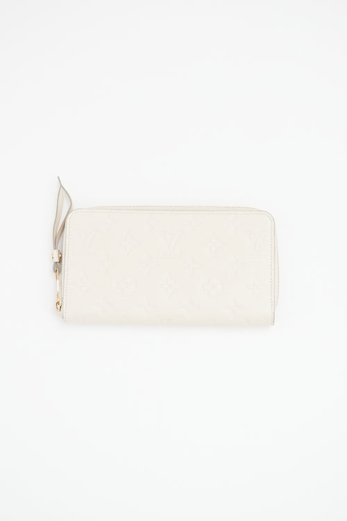 Louis Vuitton Ivory Empreinte Zipper Wallet