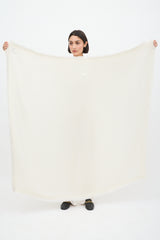 Louis Vuitton Cream & Gold Silk Monogram Shine Scarf