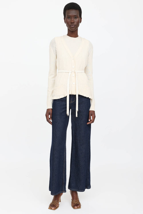 Ribbed Top & Cardigan Co-Ord Set