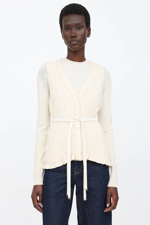 Ribbed Top & Cardigan Co-Ord Set