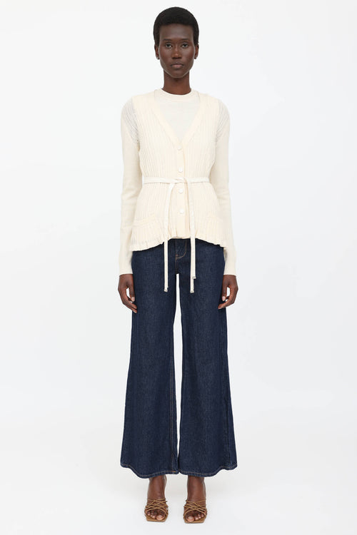 Ribbed Top & Cardigan Co-Ord Set