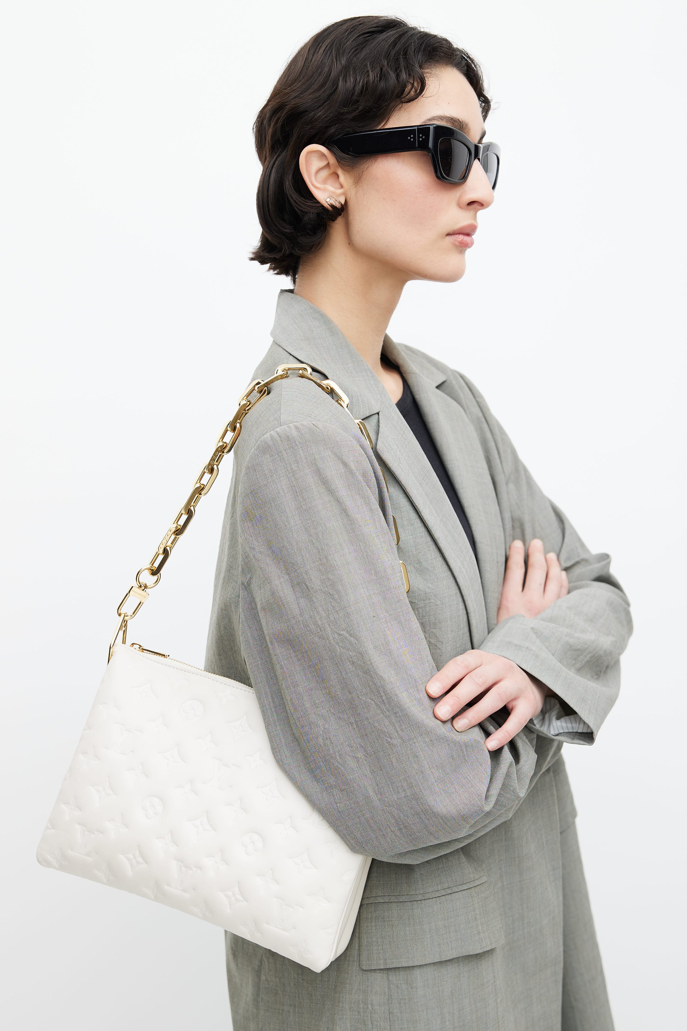 Louis Vuitton 2021 Monogram Embossed Coussin PM - Neutrals Shoulder Bags,  Handbags - LOU794226