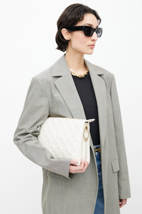 Louis Vuitton Cream Monogram Coussin PM Shoulder Bag