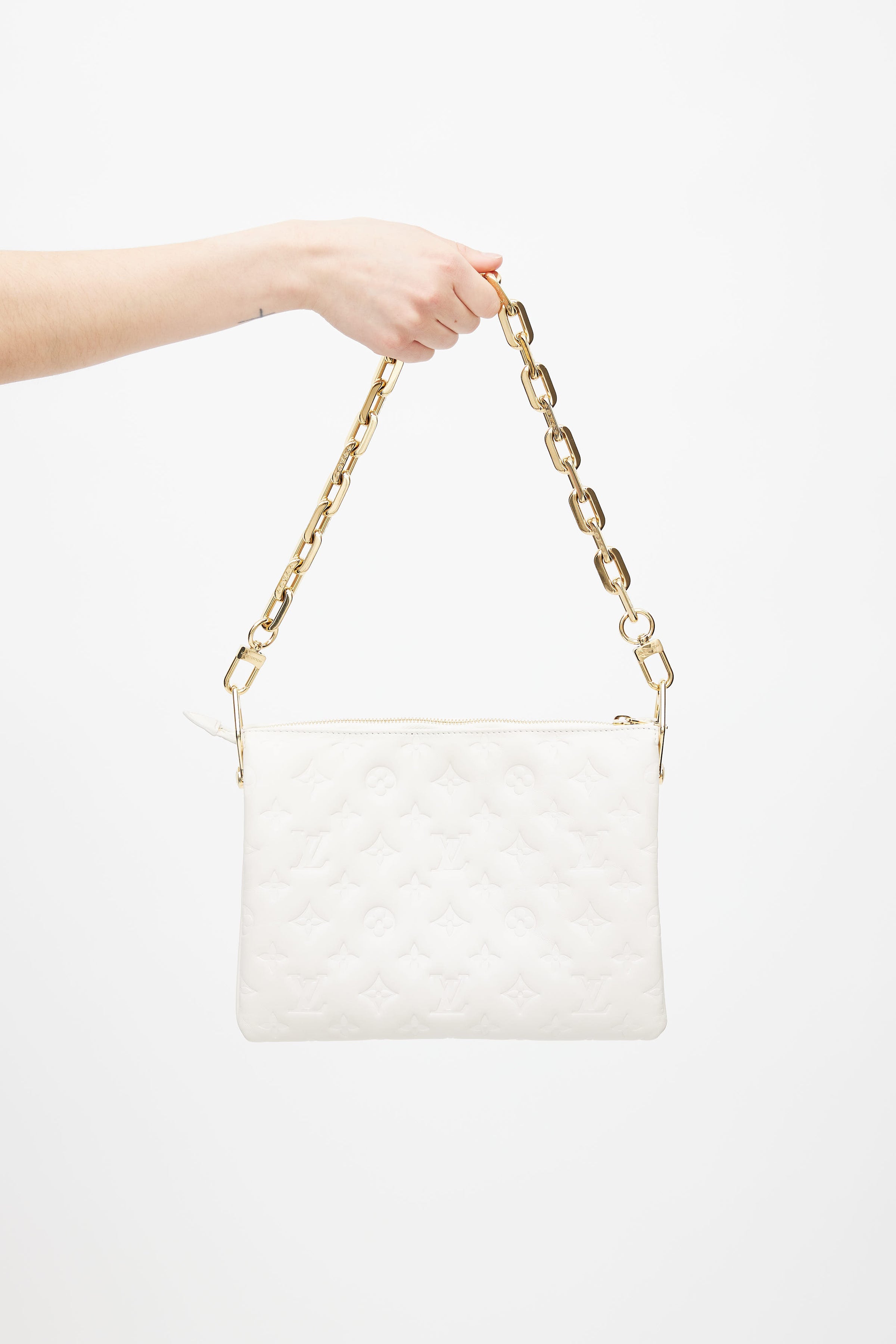 Louis Vuitton // Cream Monogram Coussin PM Shoulder Bag – VSP Consignment