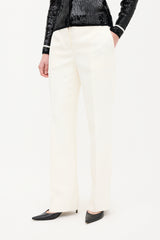 Louis Vuitton Cream Straight Leg Trouser