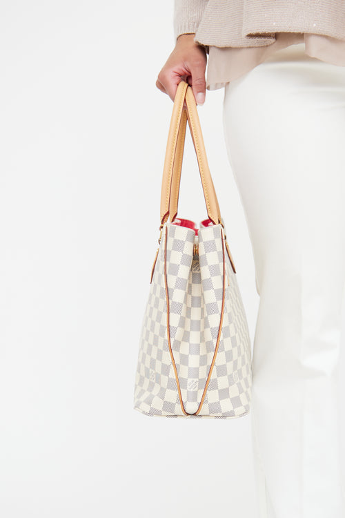 Louis Vuitton Cream & Navy Damier Azur Calvi Tote Bag