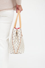 Louis Vuitton Cream & Navy Damier Azur Calvi Tote Bag