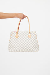 Louis Vuitton Cream & Navy Damier Azur Calvi Tote Bag