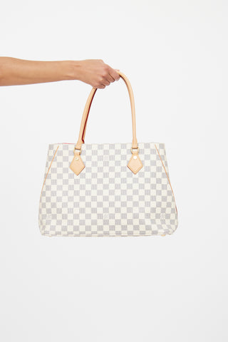 Louis Vuitton Cream & Navy Damier Azur Calvi Tote Bag