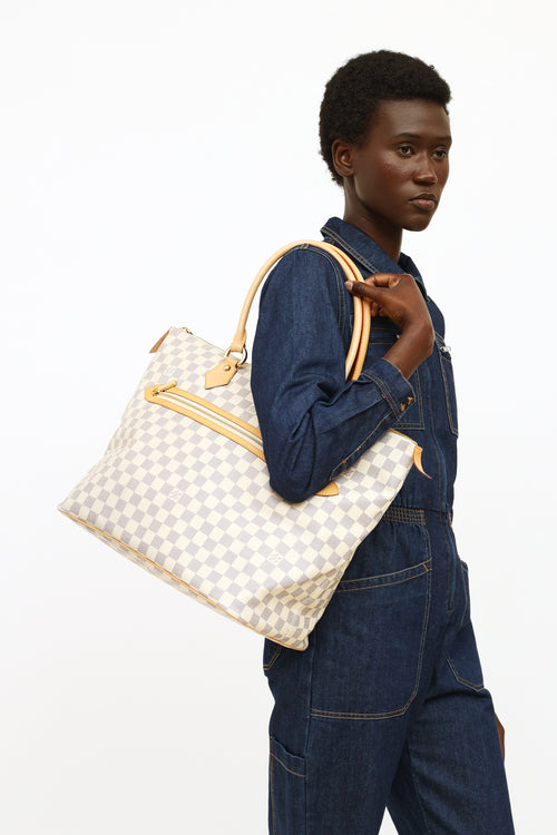 Louis Vuitton Damier Azur Saleya Tote Bag