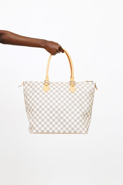 Louis Vuitton Damier Azur Saleya Tote Bag