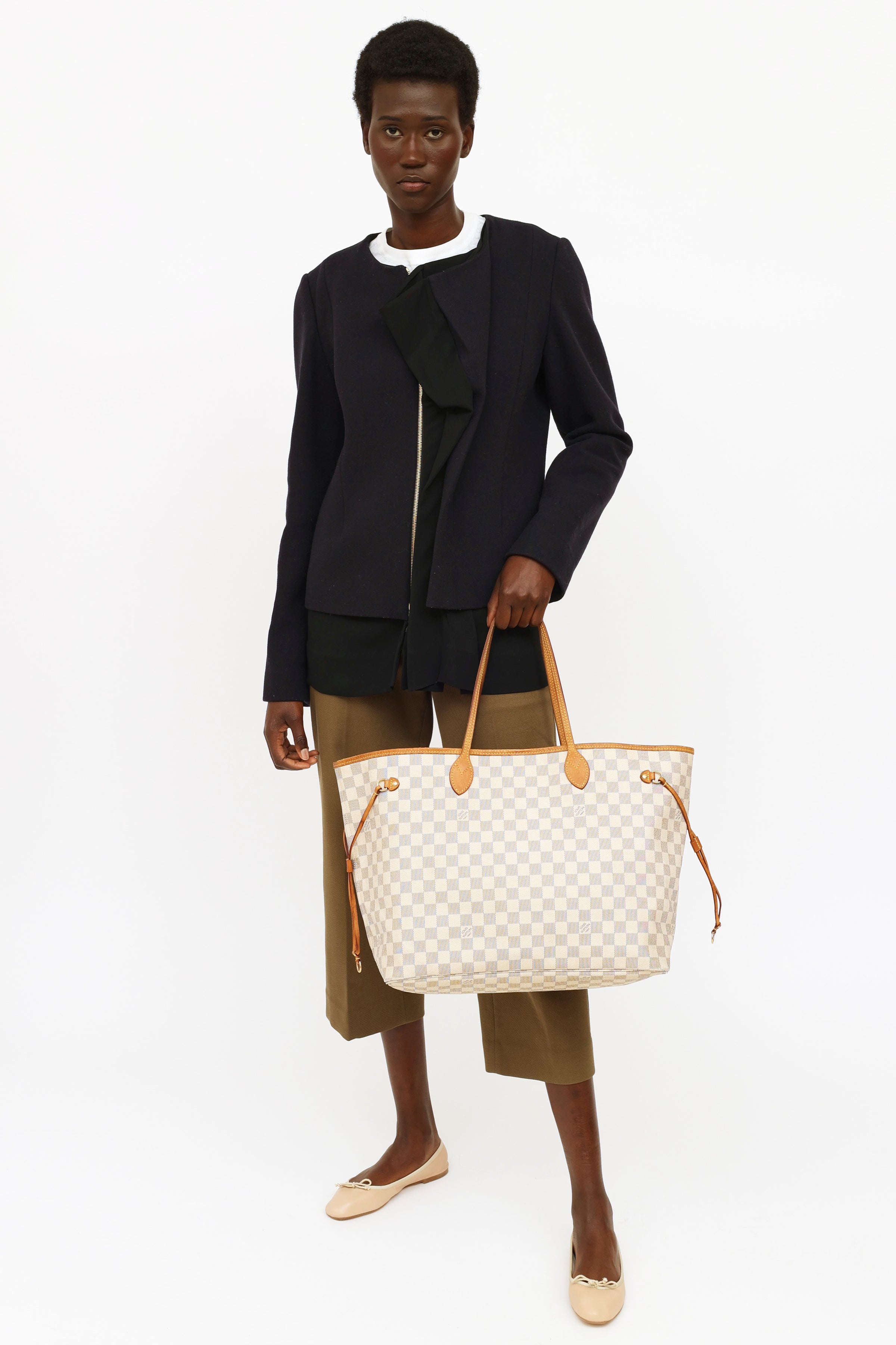 Louis Vuitton Damier Azur Keepall Bandouliere 55 Bag - Yoogi's Closet