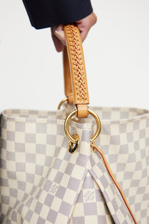 Louis Vuitton Cream MM Damier Azur Artsy Bag