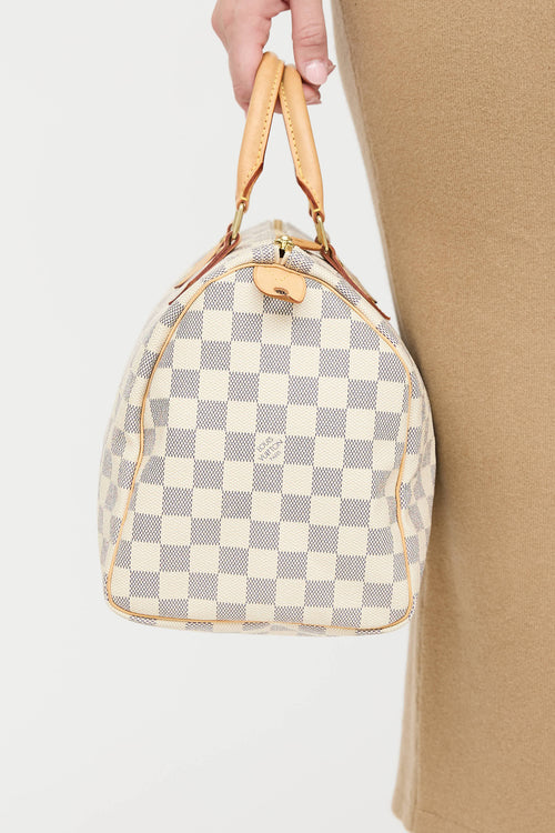 Louis Vuitton 2021 Damier Azur Speedy 30 Bag