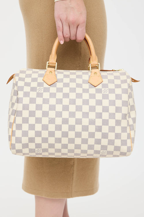 Louis Vuitton 2022 Damier Azur Speedy 30 Bag