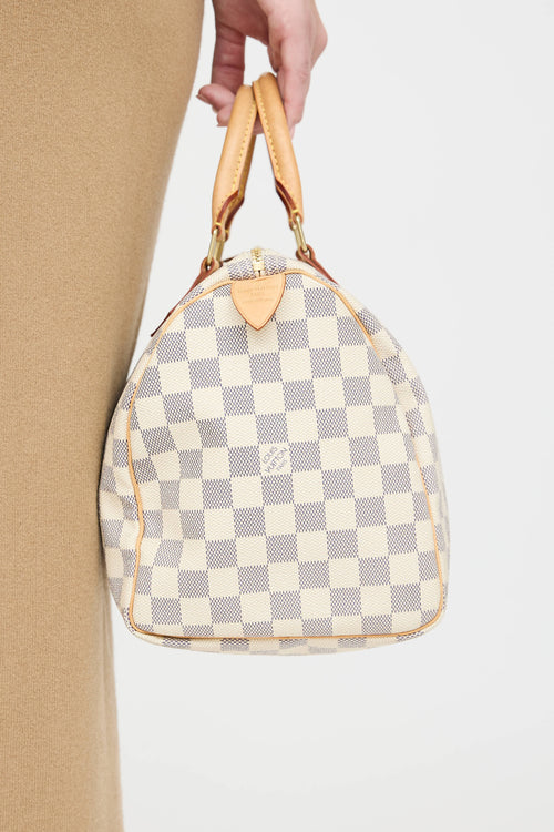 Louis Vuitton 2023 Damier Azur Speedy 30 Bag