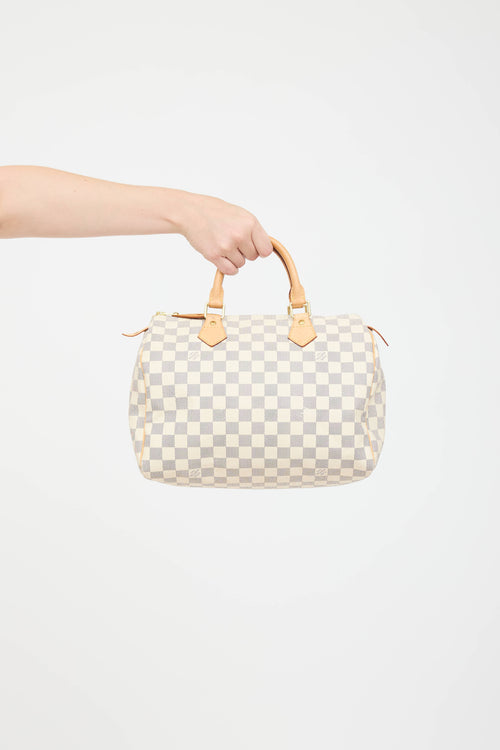 Louis Vuitton 2019 Damier Azur Speedy 30 Bag