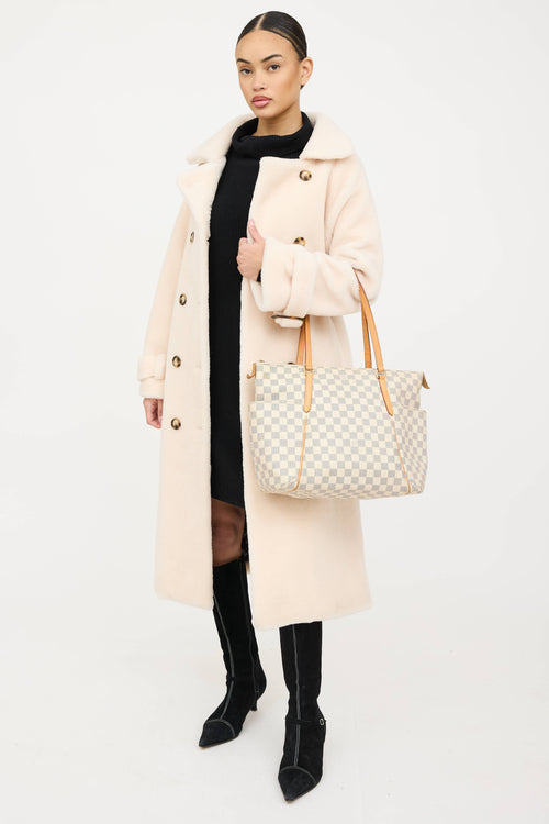 Louis Vuitton 2016 Damier Azur Totally MM Tote Bag