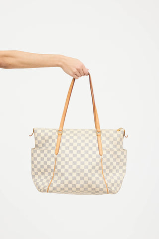 Louis Vuitton 2016 Damier Azur Totally MM Tote Bag