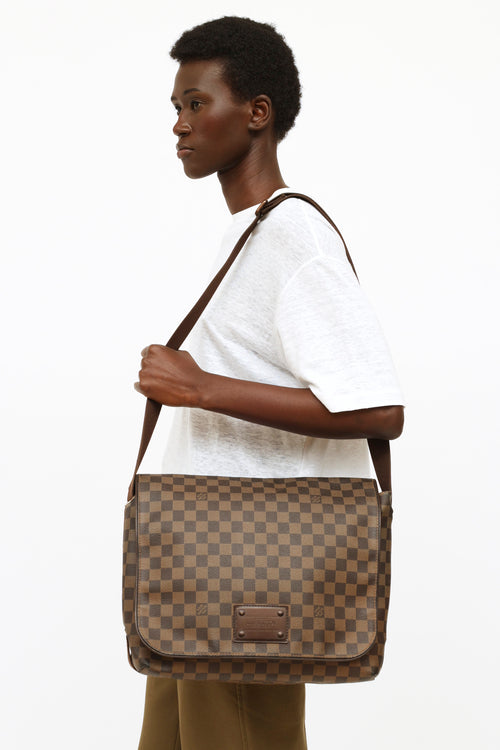 Brooklyn cloth bag Louis Vuitton Brown in Cloth - 31784971