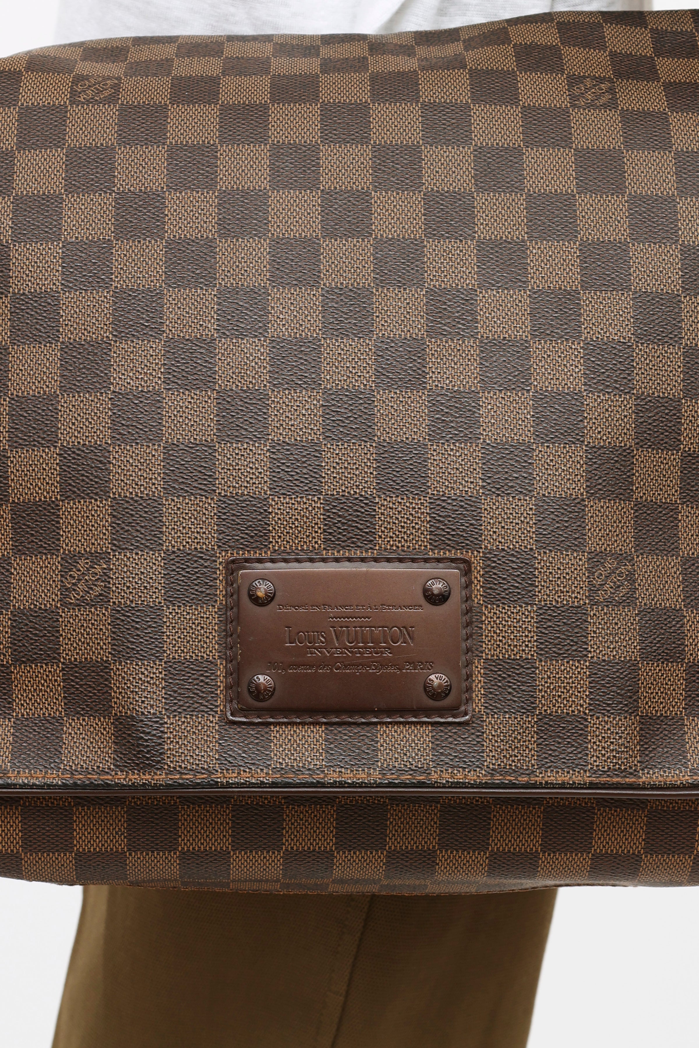Brooklyn cloth bag Louis Vuitton Brown in Cloth - 31784971