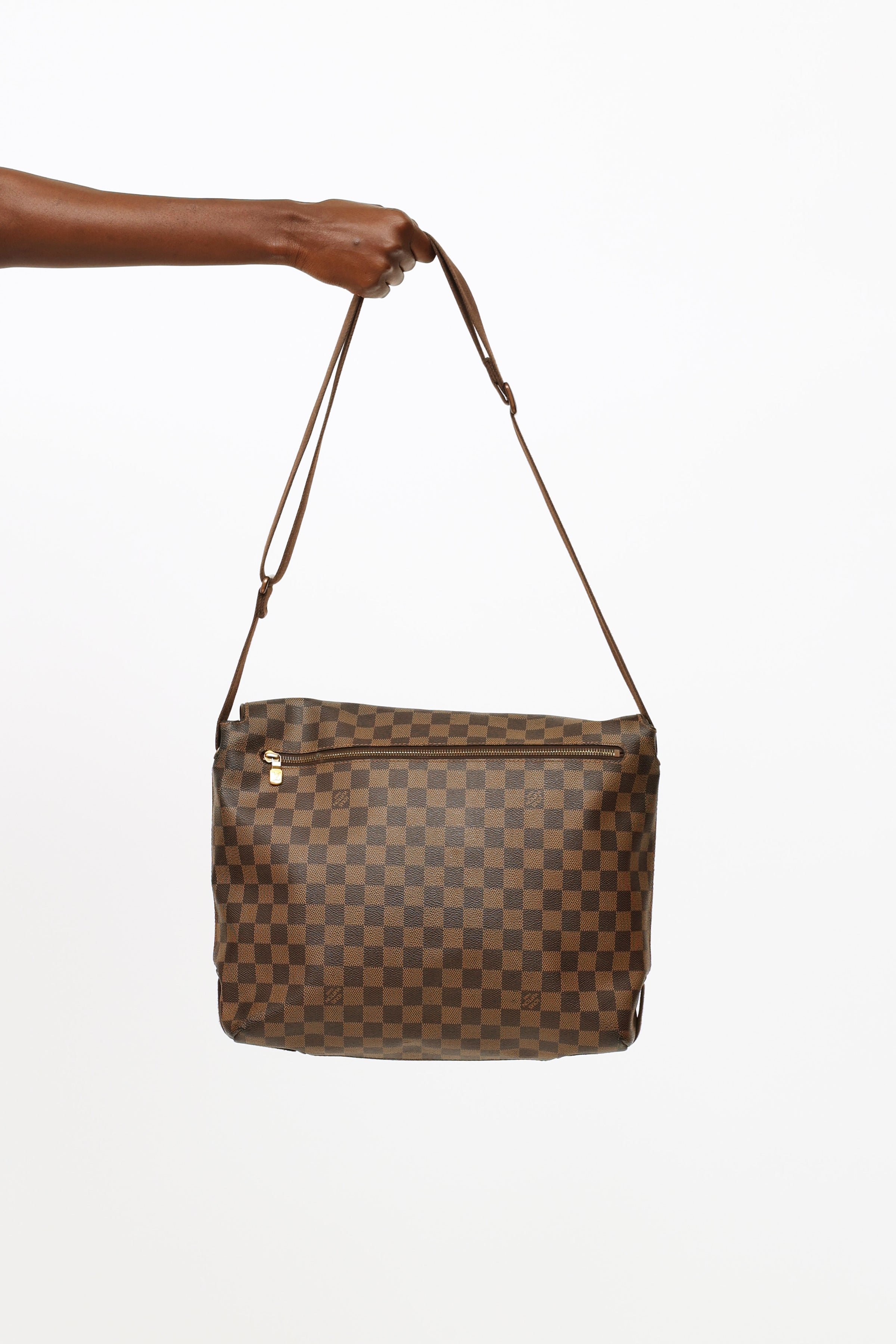 Louis Vuitton Duomo Damier Ebene Double Top Handle Bag on SALE