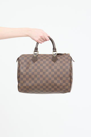 Louis Vuitton 2011 Damier Ebene Speedy 30 Bag