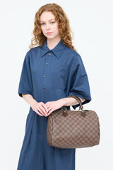 Louis Vuitton 2011 Damier Ebene Speedy 30 Bag
