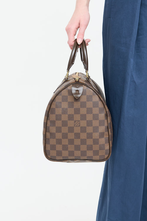 Louis Vuitton 2011 Damier Ebene Speedy 30 Bag