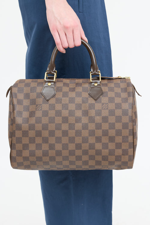 Louis Vuitton 2011 Damier Ebene Speedy 30 Bag