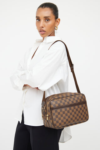 Louis Vuitton Brown Reporter PM Crossbody Bag