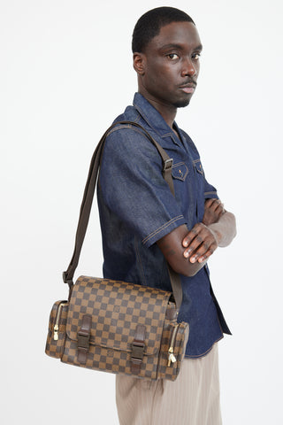 Louis Vuitton Brown Monogram Reporter Melville Bag