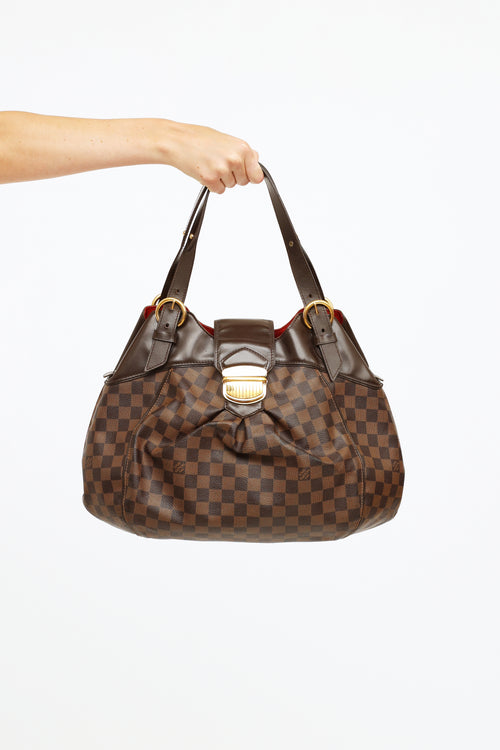 Louis Vuitton Brown Damier Ebene Sistina GM Bag