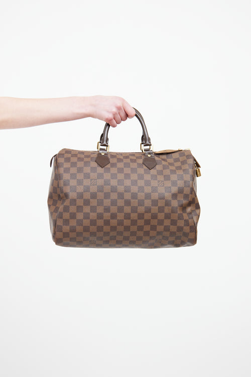 Louis Vuitton Damier Ebene Speedy 35 Bag