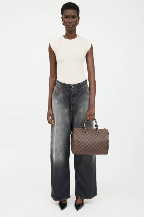 Louis Vuitton Damier Ebene Speedy 30 Bag