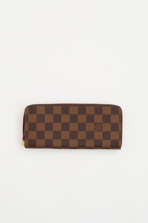 Louis Vuitton 2016 Damier Ebene Clemence Wallet