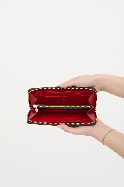Louis Vuitton 2016 Damier Ebene Clemence Wallet