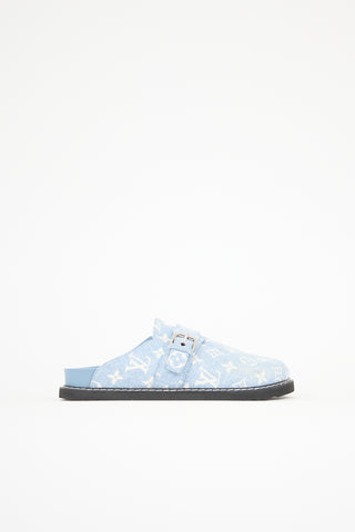 Louis Vuitton Denim Monogram Cosy Comfort Clog
