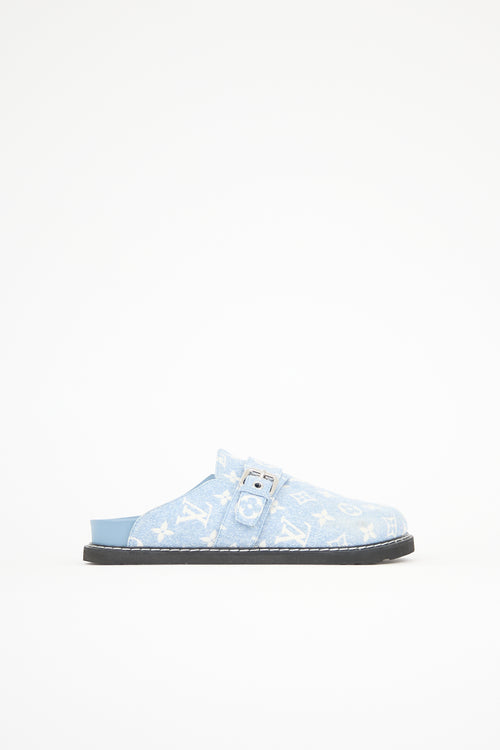 Louis Vuitton Denim Monogram Cosy Comfort Clog