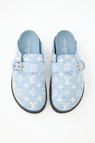 Louis Vuitton Denim Monogram Cosy Comfort Clog