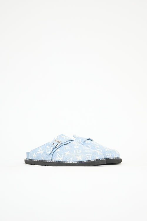 Louis Vuitton Denim Monogram Cosy Comfort Clog