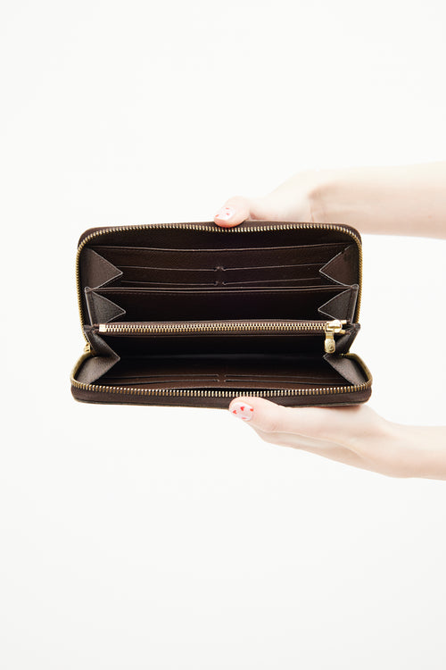 Louis Vuitton Ebene Clemence Zip Wallet