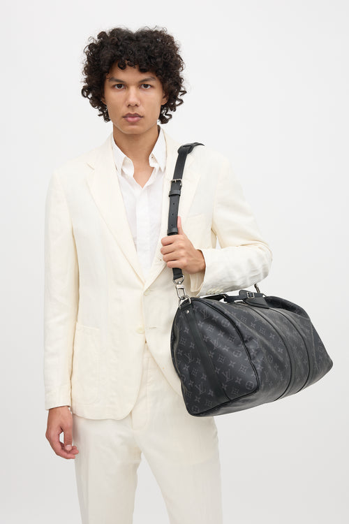Louis Vuitton Eclipse Monogram Keepall 45 Bandoulière Bag