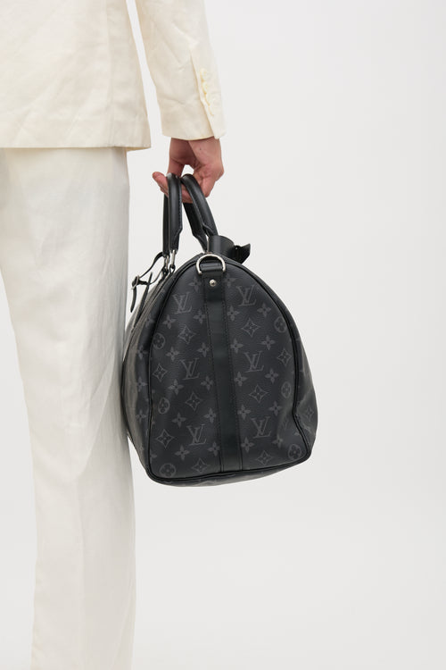 Louis Vuitton Eclipse Monogram Keepall 45 Bandoulière Bag