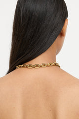 Louis Vuitton Gold Edge Cadenas Padlock Necklace