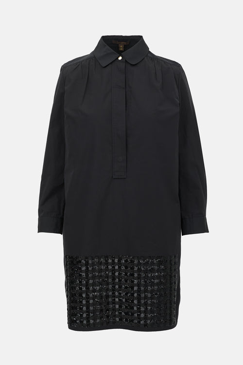 Louis Vuitton Embellished Shirt Dress