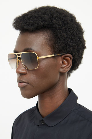 Louis Vuitton Gold Attitude Sunglasses
