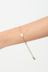 Louis Vuitton Gold Essential V Pendant Bracelet